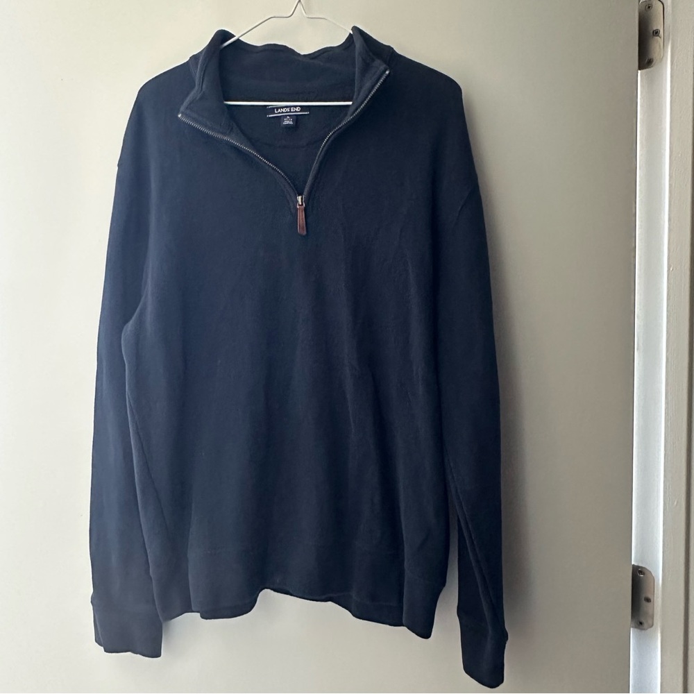 🚩SOLD🚩 Lands' End Blue Zip Up Sweater